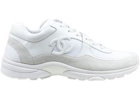 chanel low top trainer cc triple white|Chanel shoes canada.